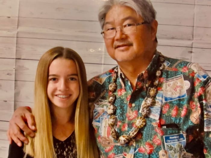 Alyssa Altobelli (left) pictured with Kent Watanabe (right)